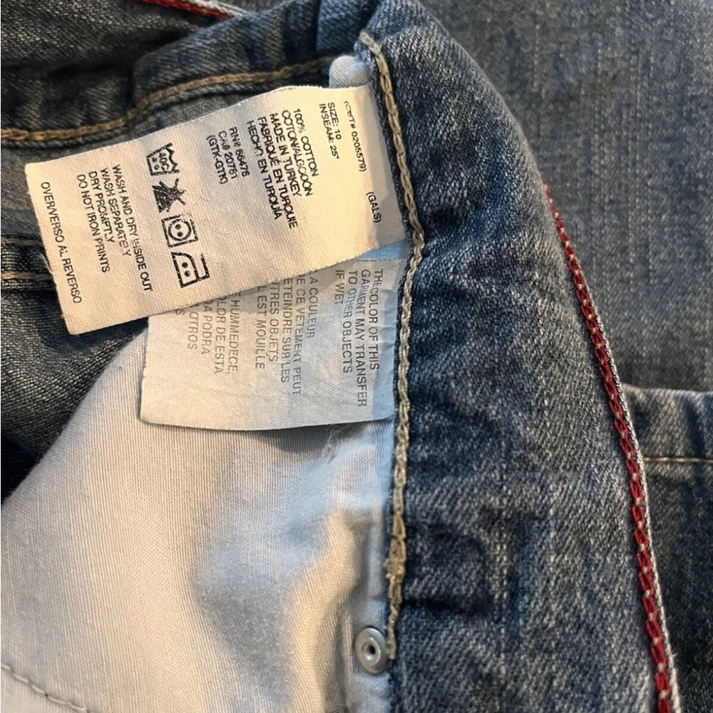 Tommy Hilfiger womens Denim crop Jeans with flag VINTAGE - Picture 8 of 8